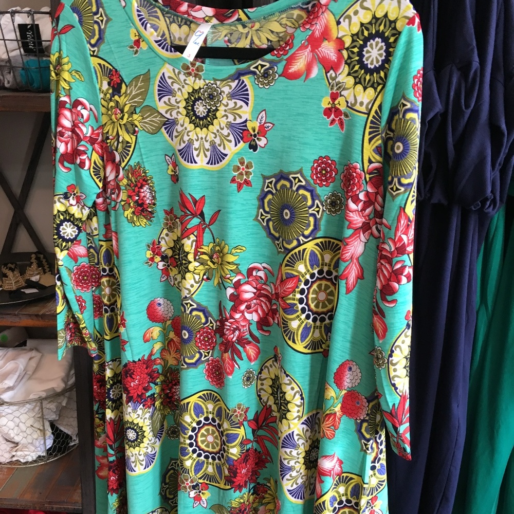 Mint Mix Tunic Dress